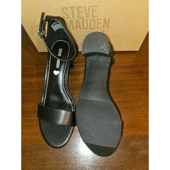 Steve Madden Girls Black Shoes Carrson Sandal Size 5 New in box - Picture 8 of 9